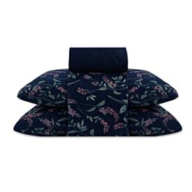 Jogo de Cama Casal Elegance Havan Casa 4 pçs - Julien Flowers Marinho