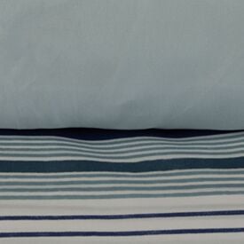 Jogo de Cama Casal Elegance Havan Casa 4 pçs - Toni Listra Azul