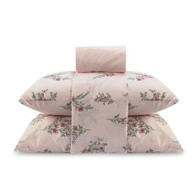 Jogo de Cama Casal Napoli Havan Casa 4 pçs - Romantic Flowers Rosa
