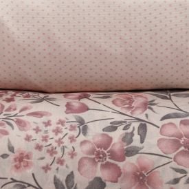 Jogo de Cama Casal Napoli Havan Casa 4 pçs - Camille Flowers Rosa
