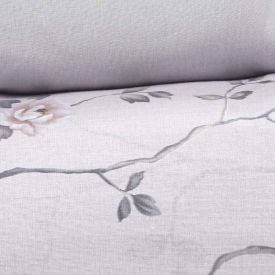Jogo De Cama King 100% Algodão Royale 4 Peças - Soraia Flowers Bege