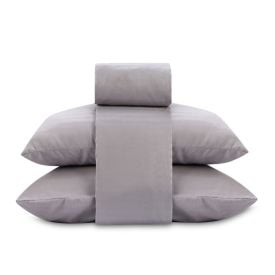 Jogo de Cama King 4 Peças Stripe Firenze Havan Casa - Prata