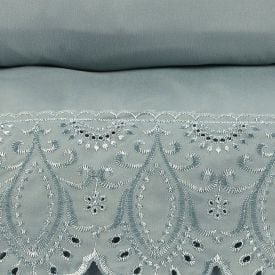 Jogo de Cama King Imperial com Renda 4 pçs Havan Casa - Verde