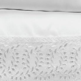 Jogo de Cama King Imperial com Renda Havan Casa 4 pçs - Branco