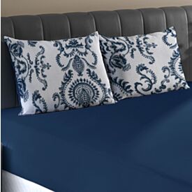 Jogo de Cama King Malha 100% Algodão Solecasa 3 pçs - IMPERIO AZUL MARINHO