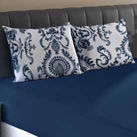 Jogo de Cama King Malha 100% Algodão Solecasa 3 pçs - Império Azul Marinho