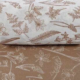 Jogo de Cama King Elegance Havan Casa 4 p&ccedil;s - Gabriela Flowers Kaki