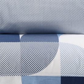 Jogo de Cama King Percal Buona Fortuna 3 pçs - Textura Lorenzo Azul