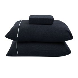 Jogo de Cama Queen Urban Confort Havan Casa 3 pçs - Preto Mescla
