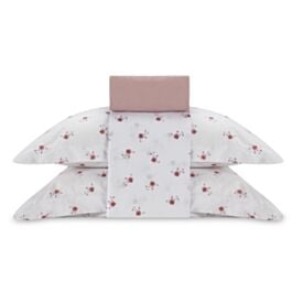 Jogo de Cama Queen Percal Buona Fortuna 4 pçs - Violet Rosa