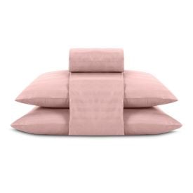 Jogo de Cama Queen 4 Peças Stripe Firenze Havan Casa - Rosa