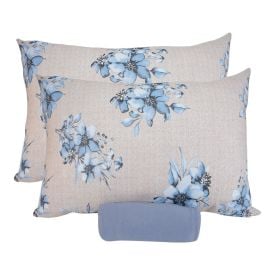 Jogo de Cama Queen Malha Havan Paris 3 p&ccedil;s Havan Casa - Crepusculo Azul Jeans