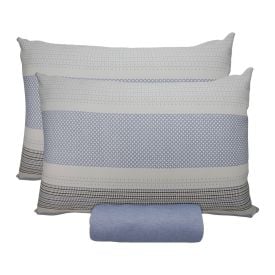 Jogo de Cama Queen Malha Havan Paris 3 p&ccedil;s Havan Casa - Contempor&acirc;neo Azul Jeans
