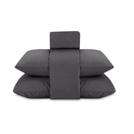 Jogo de Cama Queen Elegance Liso Havan Casa 4 Peças - Chumbo