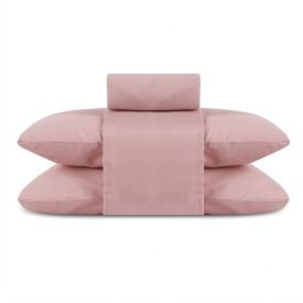 Jogo de Cama Queen Elegance Liso Havan Casa 4 Peças - Rosa 2