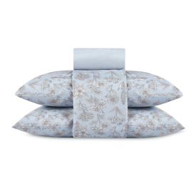 Jogo de Cama Queen Elegance Havan Casa 4 p&ccedil;s - Blossom Flowers Azul