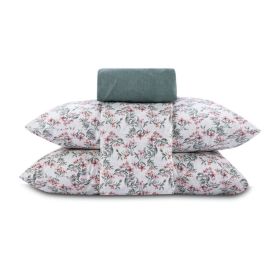 Jogo de Cama Queen Elegance Havan Casa 4 pçs - Elise Flowers Verde