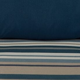Jogo de Cama Queen Elegance Havan Casa 4 pçs - Laços Listra Azul