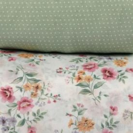 Jogo de Cama Queen Napoli Havan Casa 4 pçs - Luz Flowers Verde