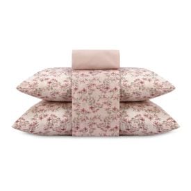 Jogo de Cama Queen Napoli Havan Casa 4 pçs - Elise Flowers Rosa