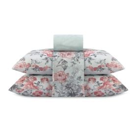 Jogo de Cama Queen Napoli Havan Casa 4 pçs - Suela Flowers Verde