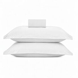 Jogo de Cama Queen Percal Buona Fortuna 3 pçs - Branco Liso Novo