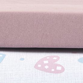 Jogo de Cama Solteiro 100% Algodão Kids Havan Casa 2 pçs - Afeto Rose Bebê