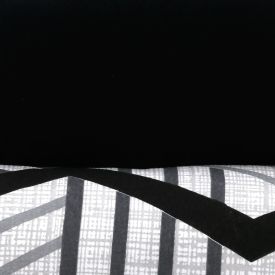Jogo de Cama Solteiro Malha Havan Casa 2 pçs - Carbon Preto