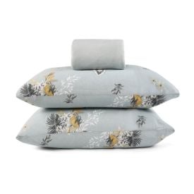 Jogo de Cama Solteiro Malha Paris Havan Casa 2 pçs - Exotic Verde Nevoa