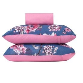 Jogo de Cama Solteiro Malha 100% Algodão Solecasa 2 pçs - Firenze Rose
