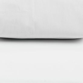 Jogo de Cama Solteiro Percal Buona Fortuna 3 pçs - Branco Liso Novo