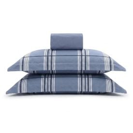 Jogo de Cama Solteiro Percal Buona Fortuna 3 pçs - Ravi Azul