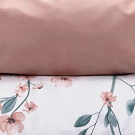 Jogo de Cama Solteiro Percal Buona Fortuna 3 pçs - Aurora Rosa Novo
