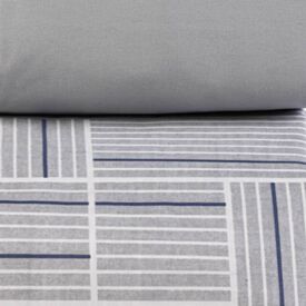 Jogo de Cama Solteiro Micropercal Havan Casa 3 pçs - Detroit Geo Cinza