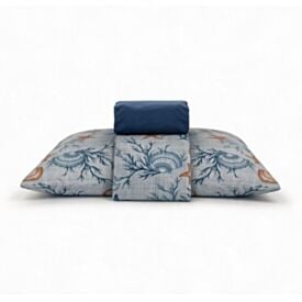Jogo de Cama Solteiro Micropercal Havan Casa 3 pçs - Praiana Azul