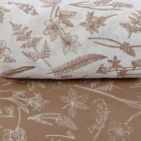 Jogo de Cama Solteiro Micropercal Havan Casa 3 pçs - Gabriela Flowers Kaki