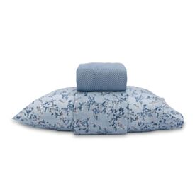 Jogo de Cama Solteiro Napoli Havan Casa 3 Peças - Charme Azul