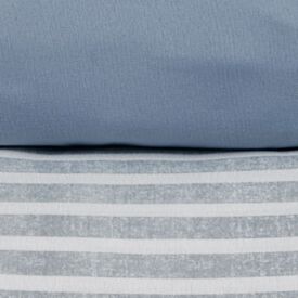 Jogo de Cama Solteiro Napoli Havan Casa 3 Peças - Fabricio Listra Azul