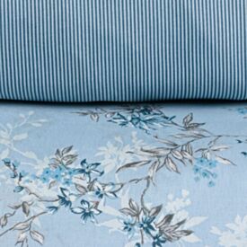 Jogo de Cama Solteiro Napoli Havan Casa 3 Peças - Rosely Flowers Azul