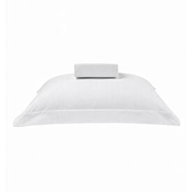 Jogo de Cama Solteiro Percal  Buona Fortuna 2 pçs - Branco Liso