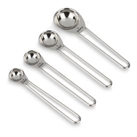 Jogo De Colheres Medidoras Top Pratic Brinox 4 Pçs - Aço Inox