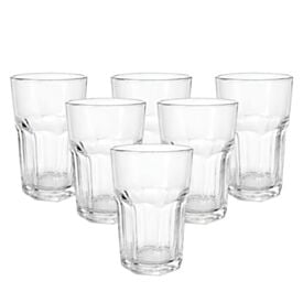 Jogo de Copos de Vidro Miami 360Ml Havan Casa - 6 Peças