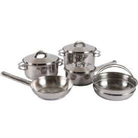 Jogo de Panelas Indu&ccedil;&atilde;o Tramontina Solar 5 Pe&ccedil;as - A&ccedil;o Inox