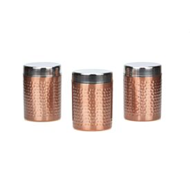 Jogo De Potes Martelado 10Cm - Finecasa - Aço 