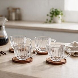 Jogo de Xícaras de Café Montecarlo 80Ml Hauskraft - 8 Peças