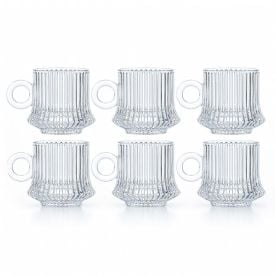 Jogo de Xícaras de Café Robusta Lines 85Ml Ingá Import - 6 peças
