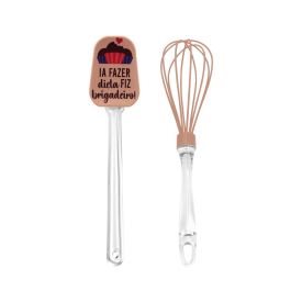 Jogo de Espátula e Batedor Brigadeiro 2 Peças - Havan Casa