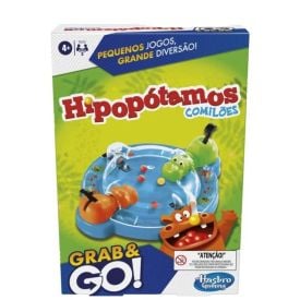 Jogo Hipopótamos Comilões Grab E Go Hasbro - F8255