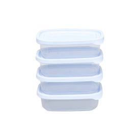 Jogo Potes De Plástico Mais Plasvale 300 Ml - 4 Peças