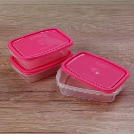 Jogo De Potes Retangular Sanremo 785Ml 3 Peças - Sortido